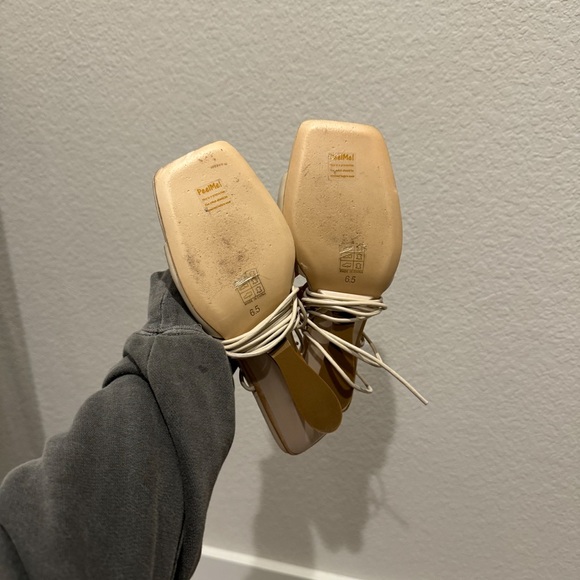 Song of Style from Revolve cream irregular heel sandals - Picture 10 of 11